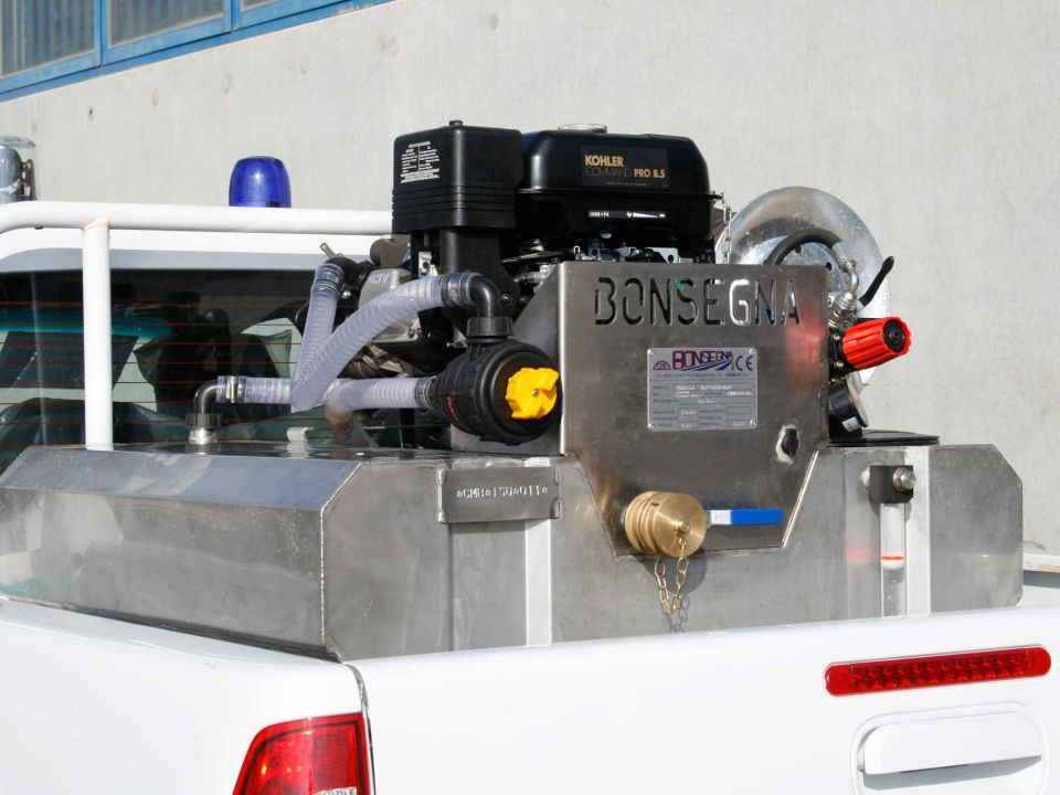 Modulo antincendio Bonsegna montato su pick up 